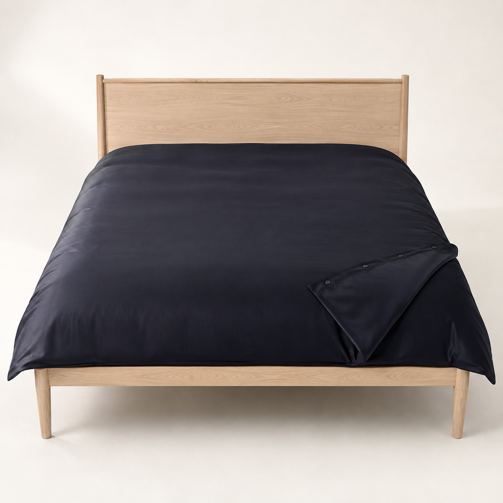 Dusk Duvet Cover King in Ink, made view