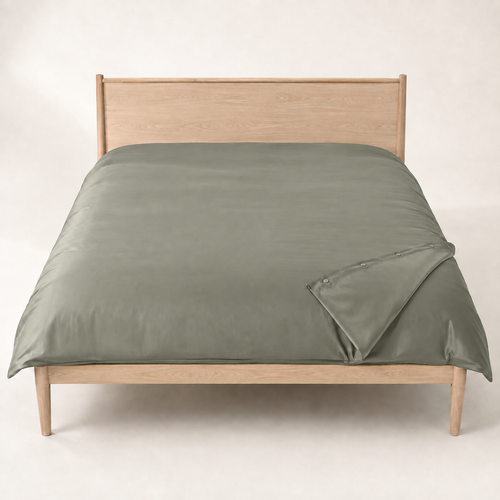 Dusk Duvet Cover King in Thyme, made view