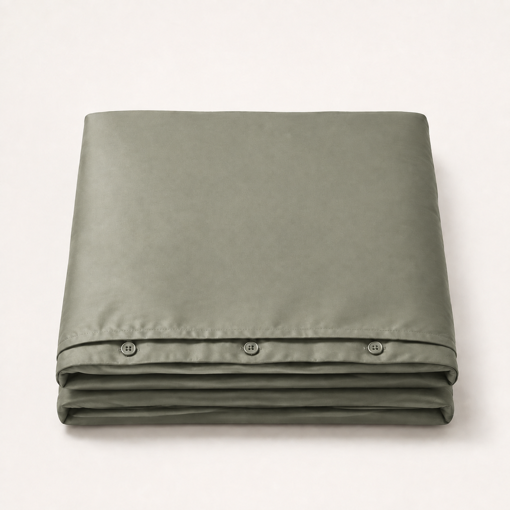 Dusk Duvet Cover King in Thyme, stack view