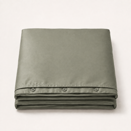 Dusk Duvet Cover King in Thyme, stack view