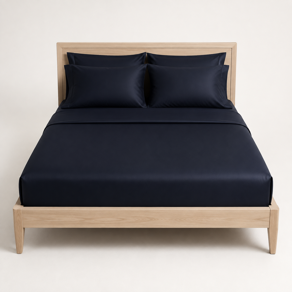 Dusk Sheet Set Full in Ink, made view