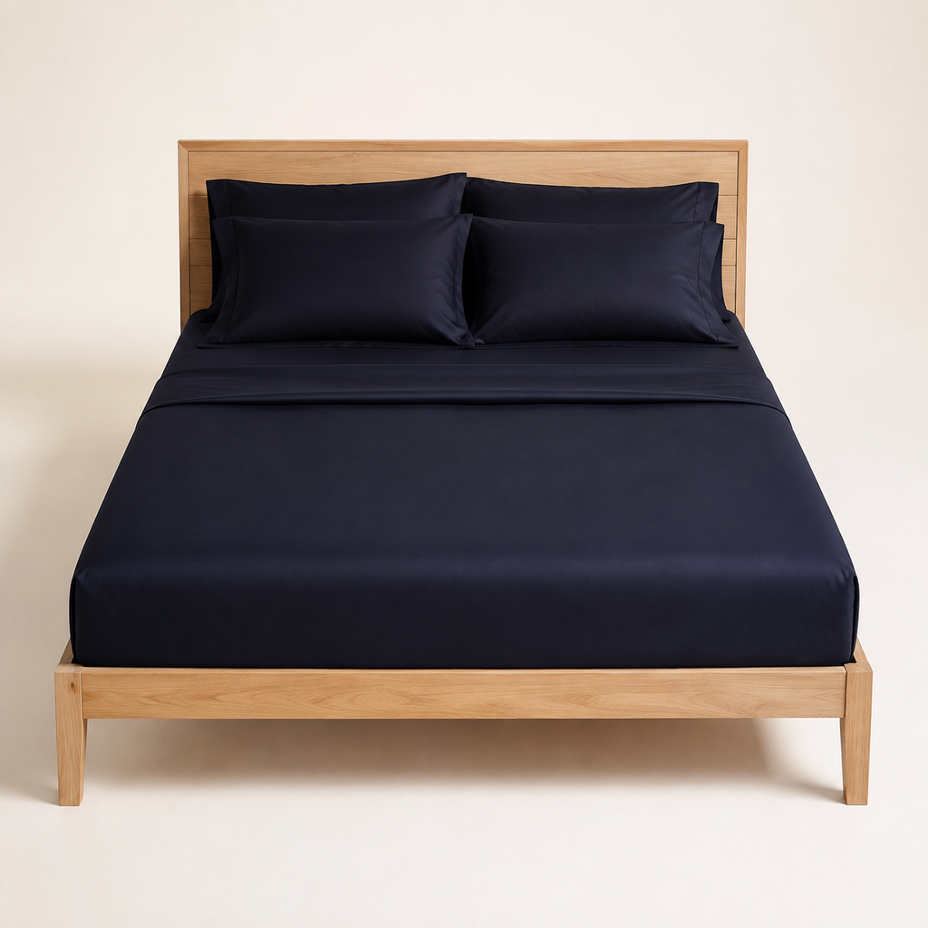 Dusk Sheet Set King in Ink, made view