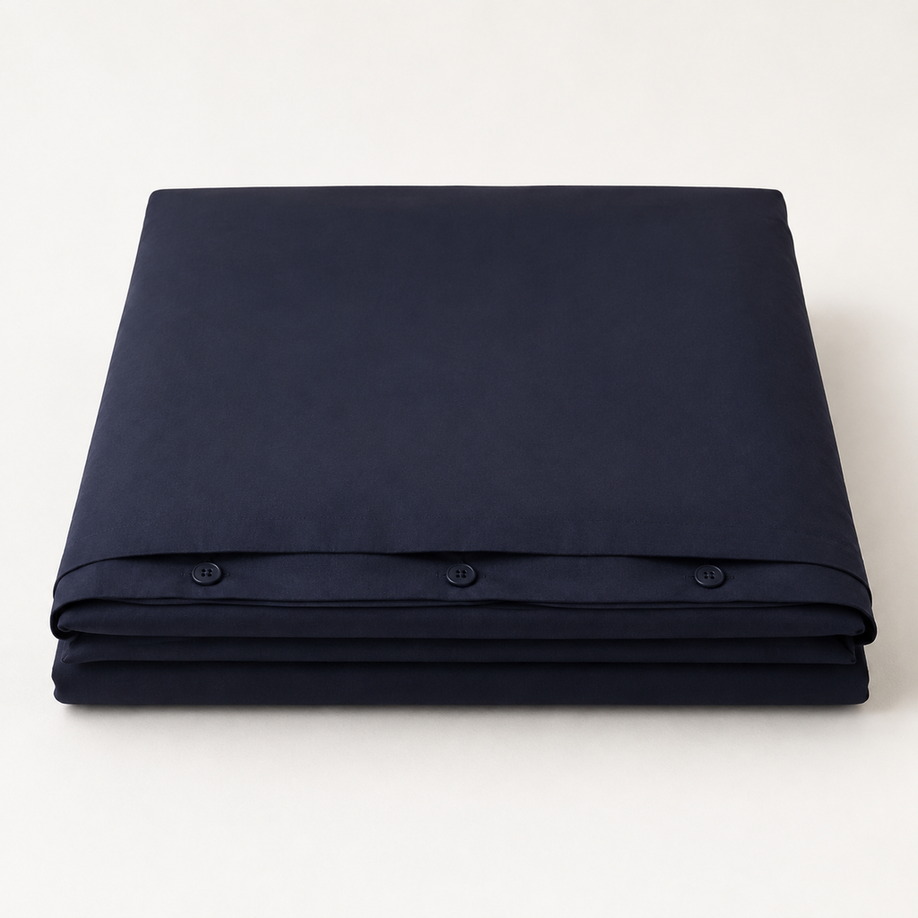 Field Duvet Cover King in Ink, stack view