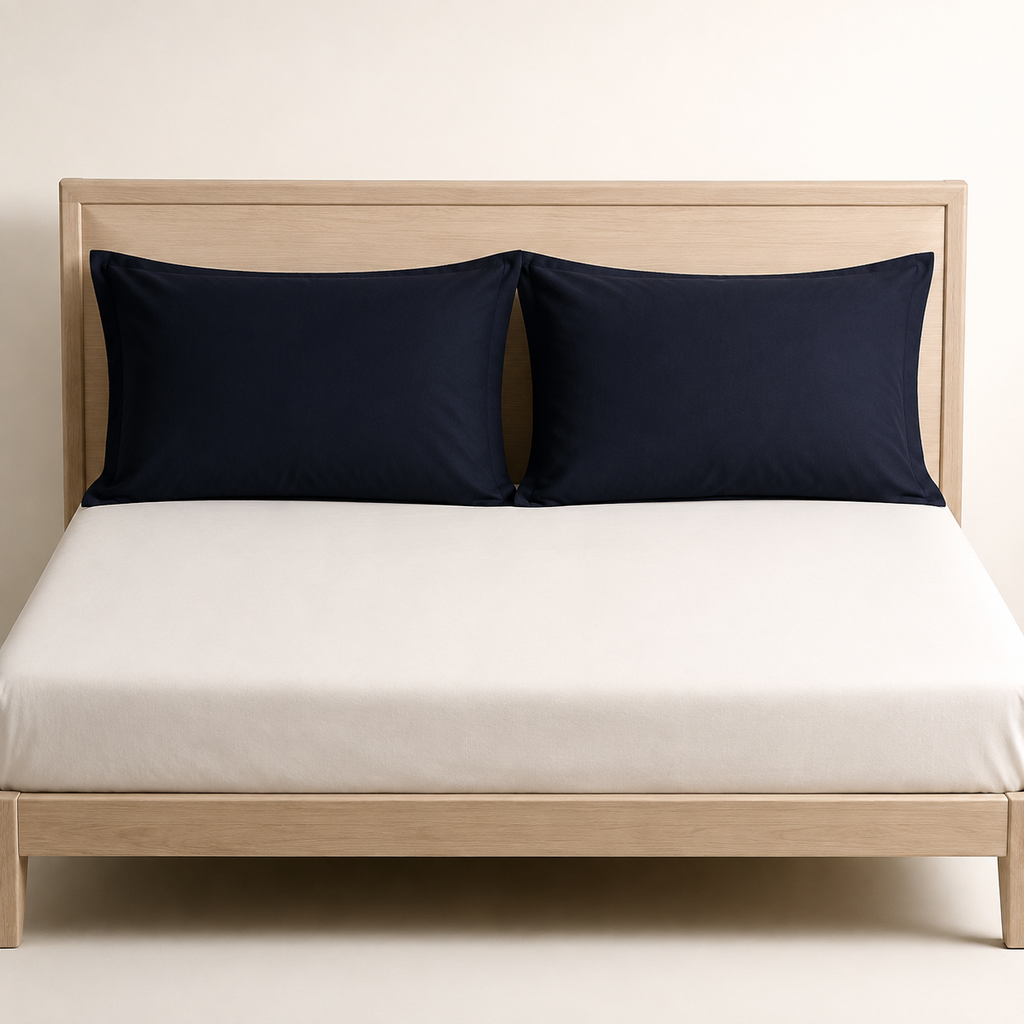 Field Pillowcase Pair King in Ink, made view