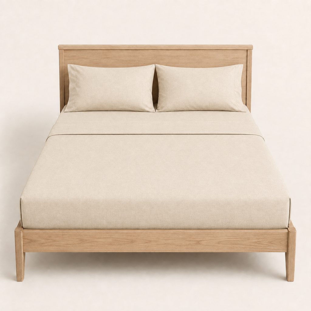 Field Sheet Set Full in Oat, made view
