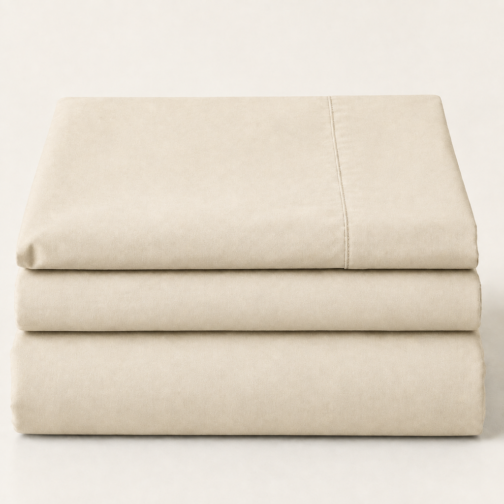Field Sheet Set Full in Oat, stack view