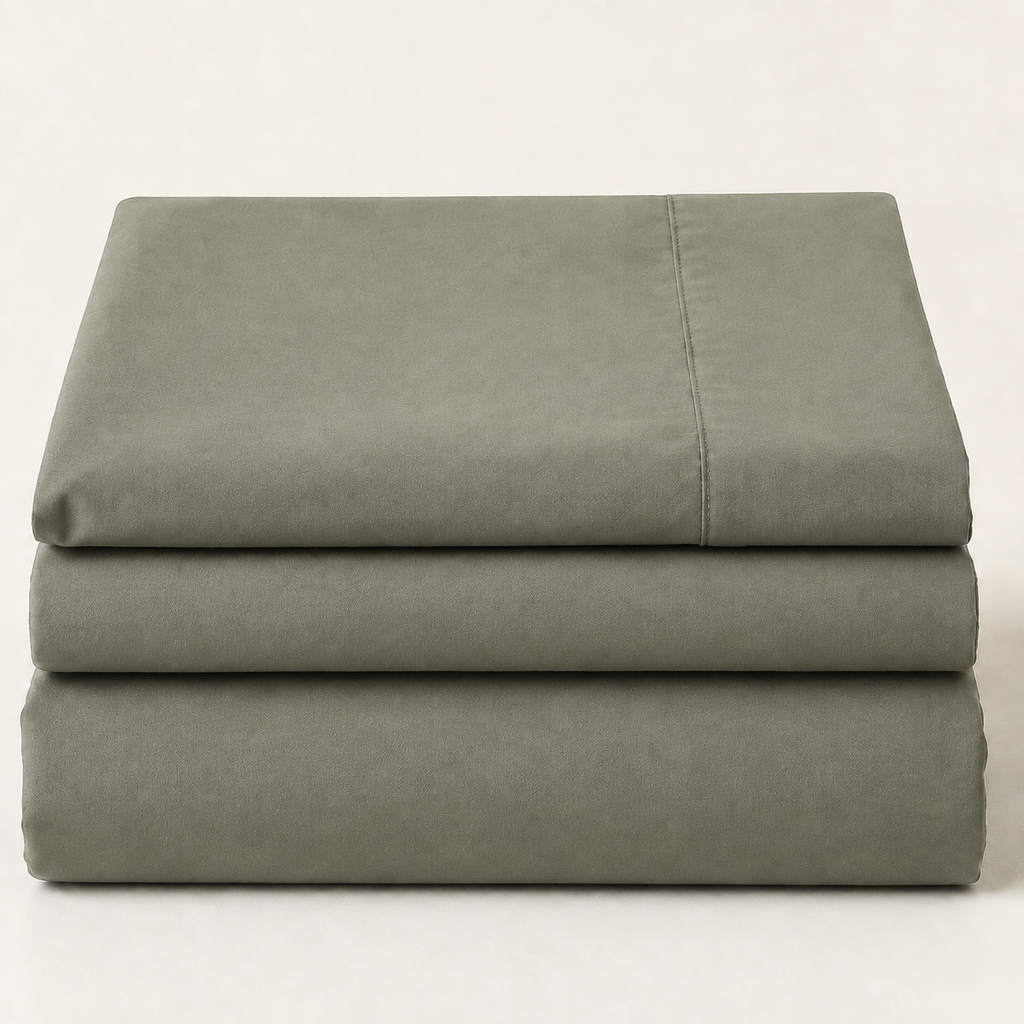 Field Sheet Set Full in Thyme, stack view