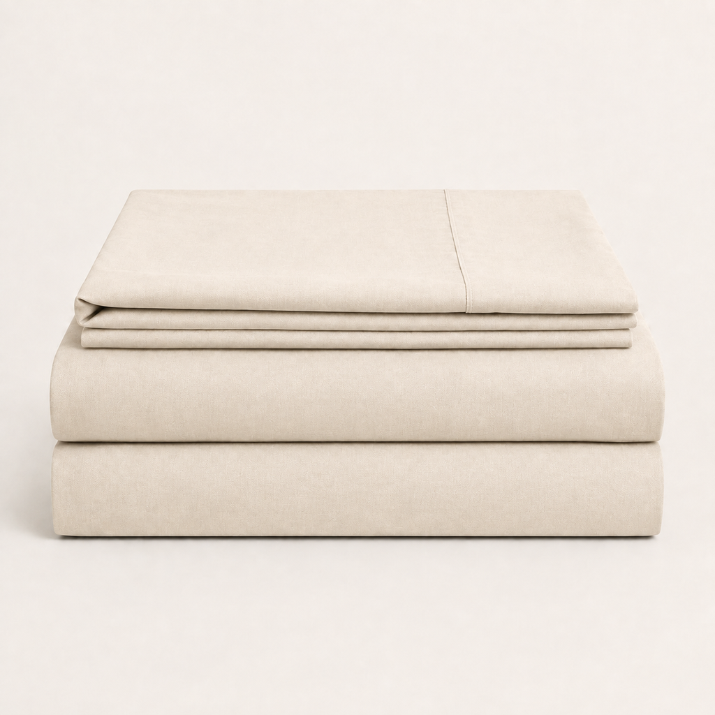 Field Sheet Set Twin in Oat, stack view