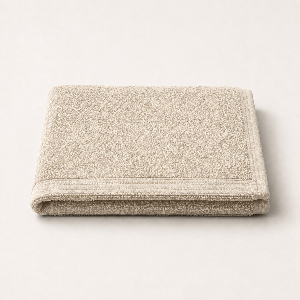 Huck Bath Mat in Oat, stack view