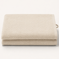 Huck Bath Towel in Oat, stack view